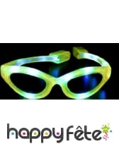 Lunettes lumineuses jaune, verte