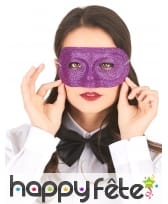 Large loup pailleté en plastique, image 3