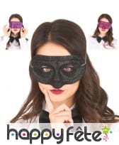 Large loup pailleté en plastique