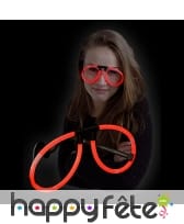Lunettes lumineuses rouges
