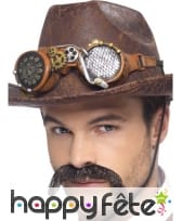 Lunettes latex steampunk