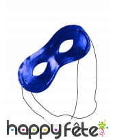 Loup métallisé bleu électrique