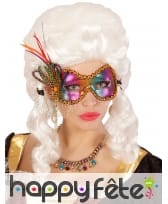 Loup multicolore effet métallique