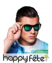 Lunettes miroir monture verte
