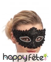 Loup noir en dentelle chic pour femme