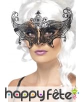 Loup noir en métal filigrane, image 2