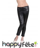 Legging noir recouvert de sequins, image 1