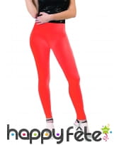 Legging orange fluo taille adulte