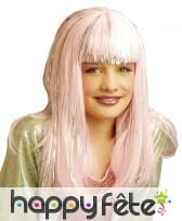 Longue perruque à frange droite pour enfant, image 2
