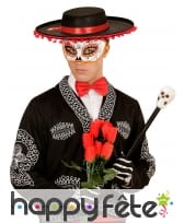 Loup pailletté adulte Dia de los muertos, image 1