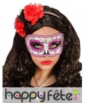 Loup pailletté adulte Dia de los muertos, image 4