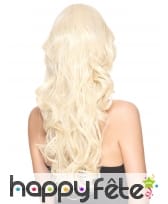 Longue perruque blonde bouclée, luxe, image 1