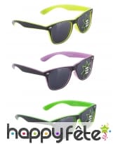 Lunettes phosphorescentes blue brothers