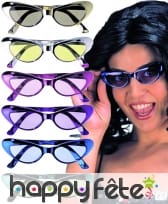 Lunettes pailletées cats'eyes uv400.