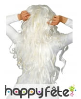 Longue perruque d'ange avec fils dorés, image 2