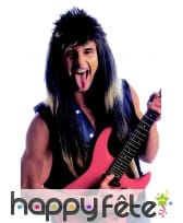 Longue perruque de hard rockeur