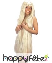 Longue perruque de sirene blonde ou noire, image 2