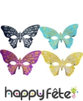 Loup papillon et paillettes