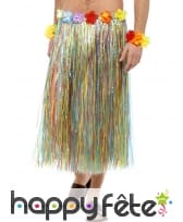 Long pagne Hawaïen multicolore fleuri, image 3