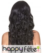 Longue perruque noire 3/4 bouclée, image 2