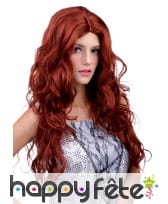 Longue perruque rousse bouclée, image 2