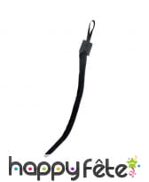 Longue queue fine de chat noir