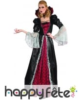 Large robe de vampiresse baroque avec grand col, image 3