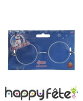 Lunettes rondes de père Noël, image 1