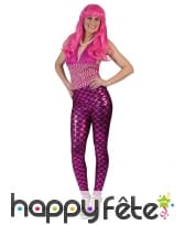Legging rose écailles de sirène
