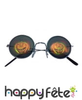 Lunettes rondes hologramme citrouille, image 1