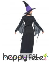 Longue robe noir violet de sorcière, image 2