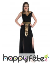 Longue robe noire egyptienne pour femme