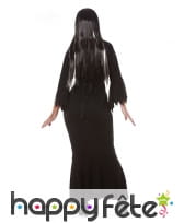 Longue robe noire unie de sorcière grande taille, image 1