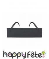 Lunettes rectancle noir uni