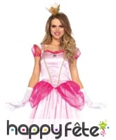 Longue robe princesse peach pour femme, image 1