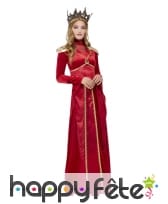Longue robe rouge de Melisandre of Asshai, femme