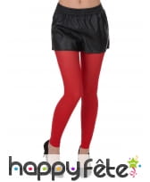 Legging rouge semi-opaque