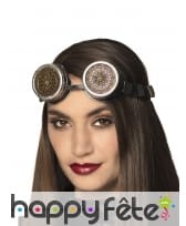 Lunettes Steampunk sur bandeau pour adulte
