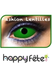 Lentilles sclera vertes