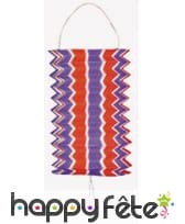 Lampion tricolore cylindrique