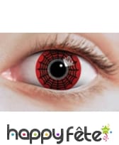 Lentilles toile d'araignée sur fond rouge, image 1