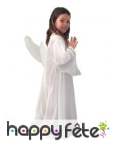 Longue tenue de petit ange blanc pour fillette