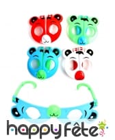 Lunettes tête de panda pour enfant, 8cm