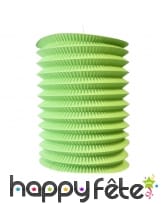 Lampion vert anis cilyndrique