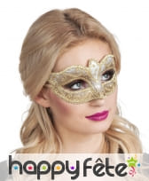 Loup vénitien avec arabesques pailletés, image 1