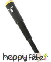 Longue vue de pirate avec tête de mort