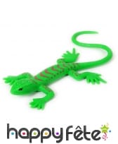 Lézard vert en plastique de 18cm