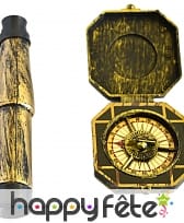 Longue vue et compas de pirate