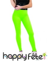 Legging vert fluo taille adulte