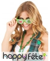 Lunettes vertes I love Saint-Patrick, image 1